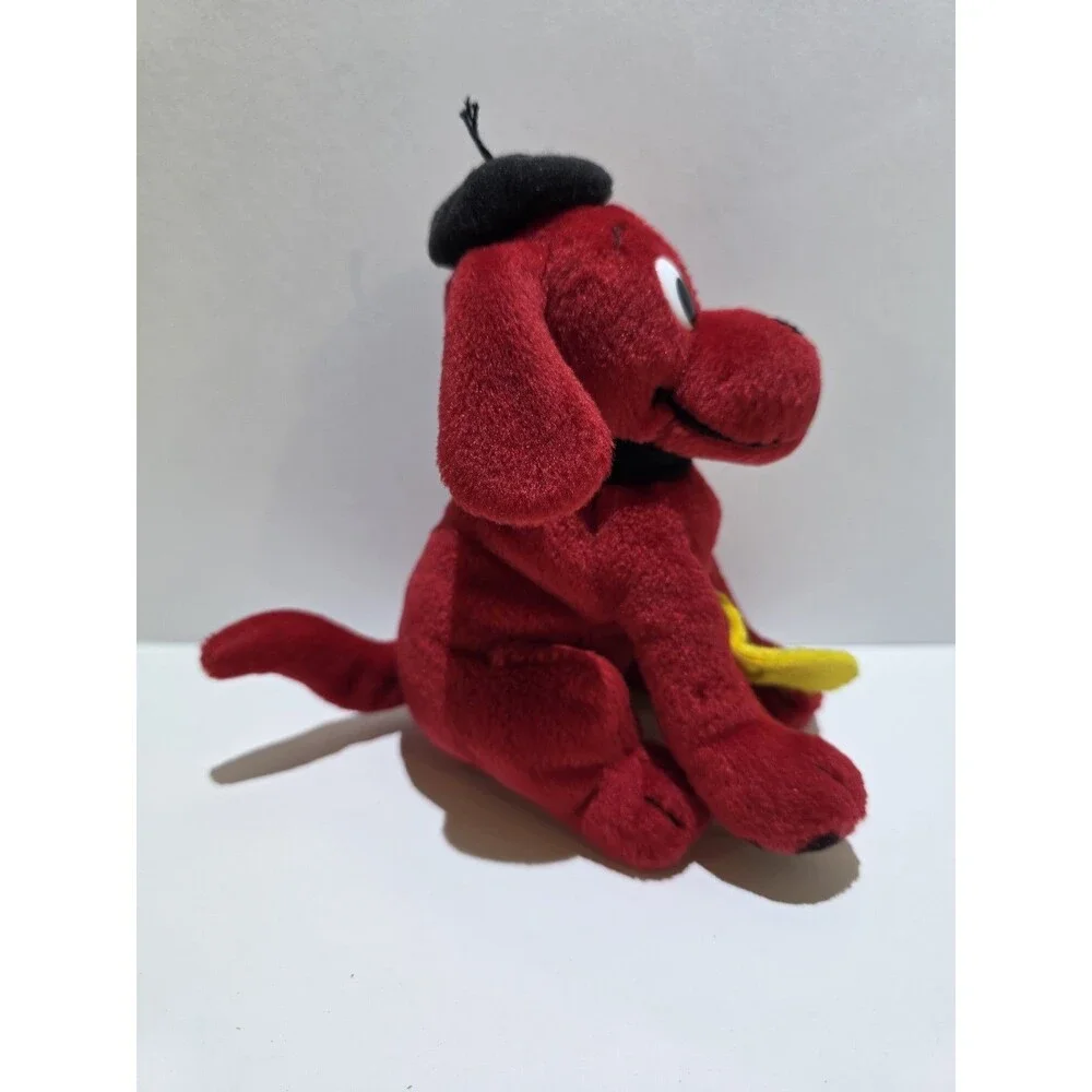 Clifford Beanie Plush Scholastic Big Red Dog Art Paint Puppy Beret 5.5” Stuffed